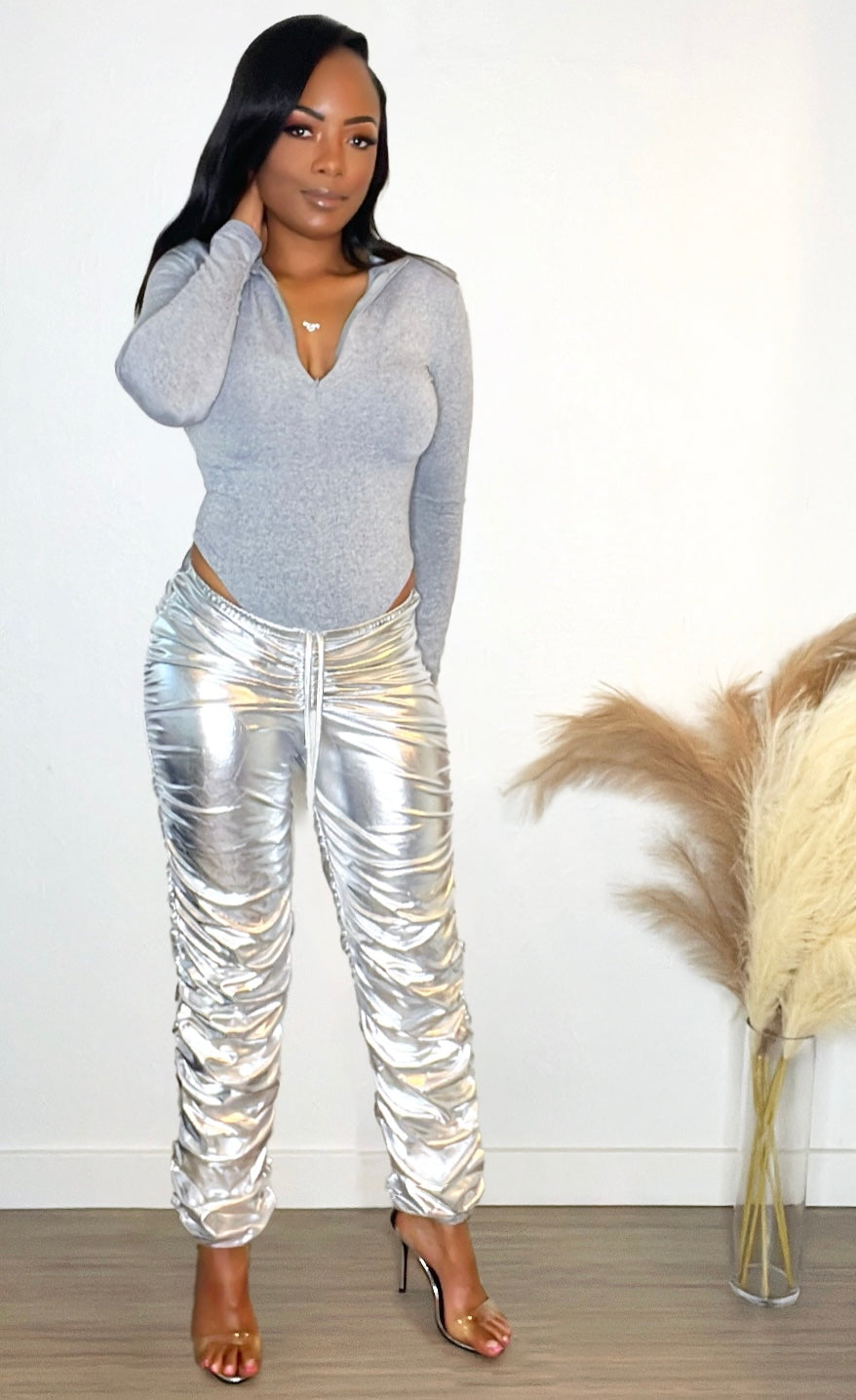 Metallic space pants